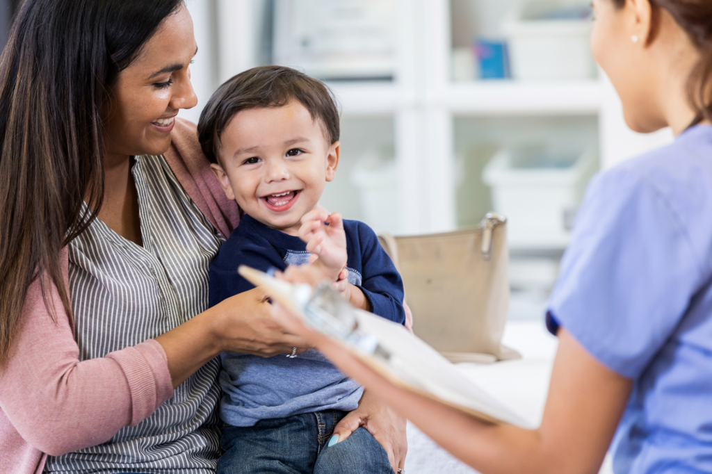 Living Well Family Medicine of Boerne Cheerful toddler boy enjoys pediatrician visit